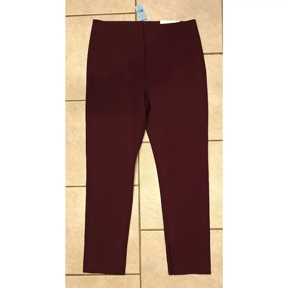 NWT The Audrey High Rise Plum Rose Ann Taylor plum rose pants - Picture 6 of 7